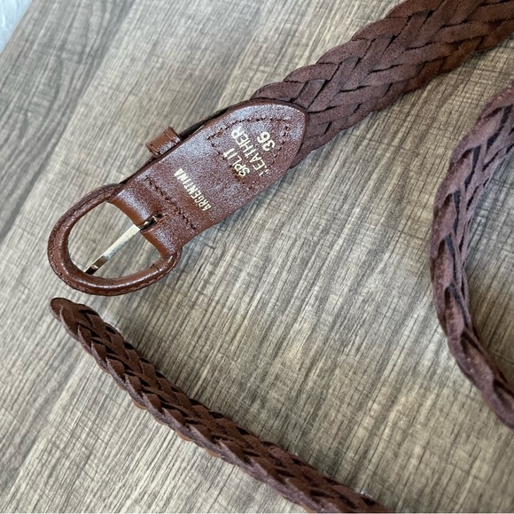Bundle(2) size 36 Braided Leather Brown Belts - Picture 7 of 10